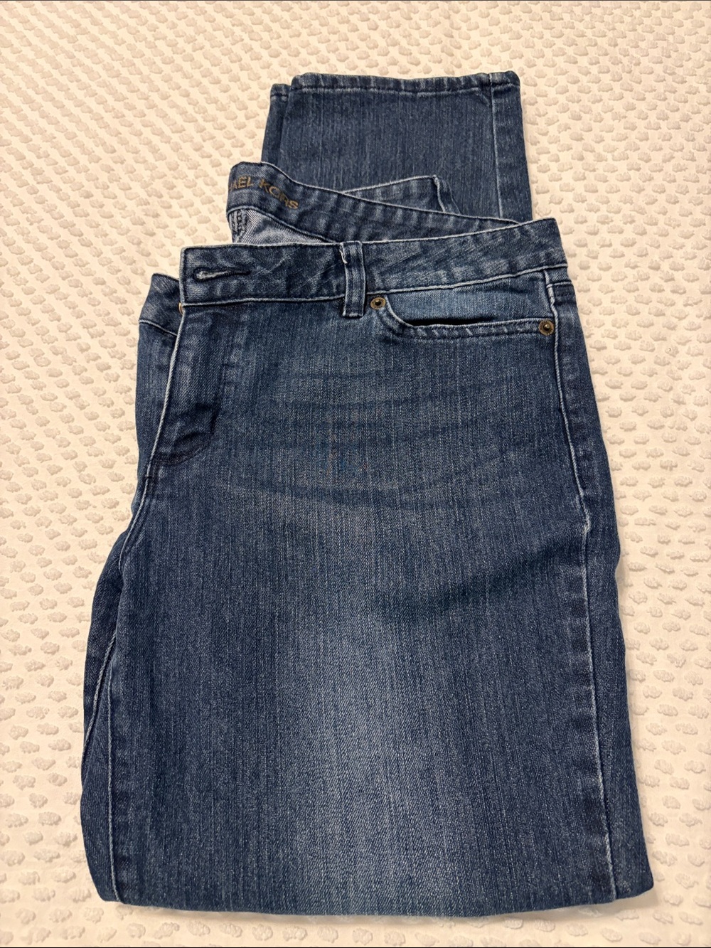 Michael Kors Woman’s Straight-Leg Indigo Denim Jeans